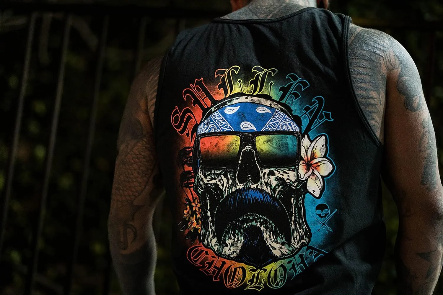 Sullen Men's Shaved Ice Tattoo Lifestyle Graphic Art Choloha Premium Sleeveless Tank Top