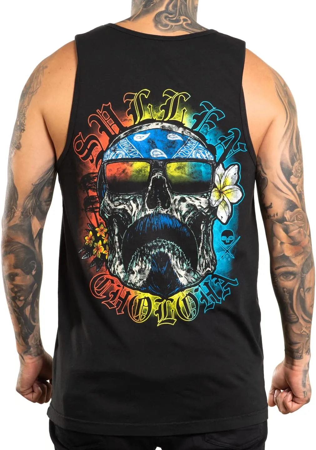 Sullen Men's Shaved Ice Tattoo Lifestyle Graphic Art Choloha Premium Sleeveless Tank Top