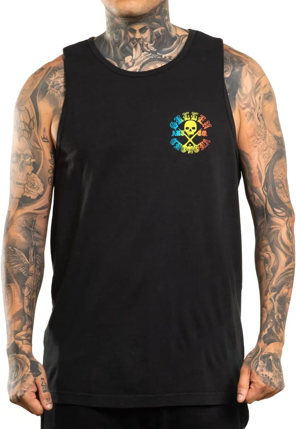 Sullen Men's Shaved Ice Tattoo Lifestyle Graphic Art Choloha Premium Sleeveless Tank Top