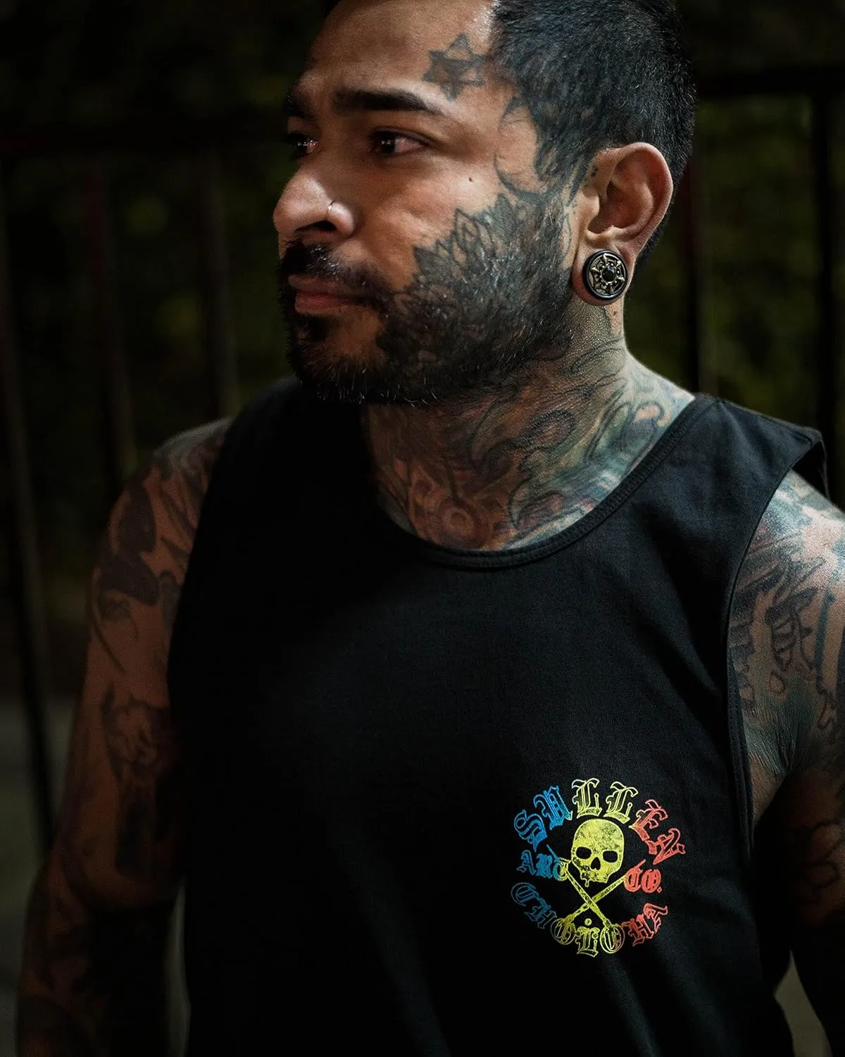 Sullen Men's Shaved Ice Tattoo Lifestyle Graphic Art Choloha Premium Sleeveless Tank Top