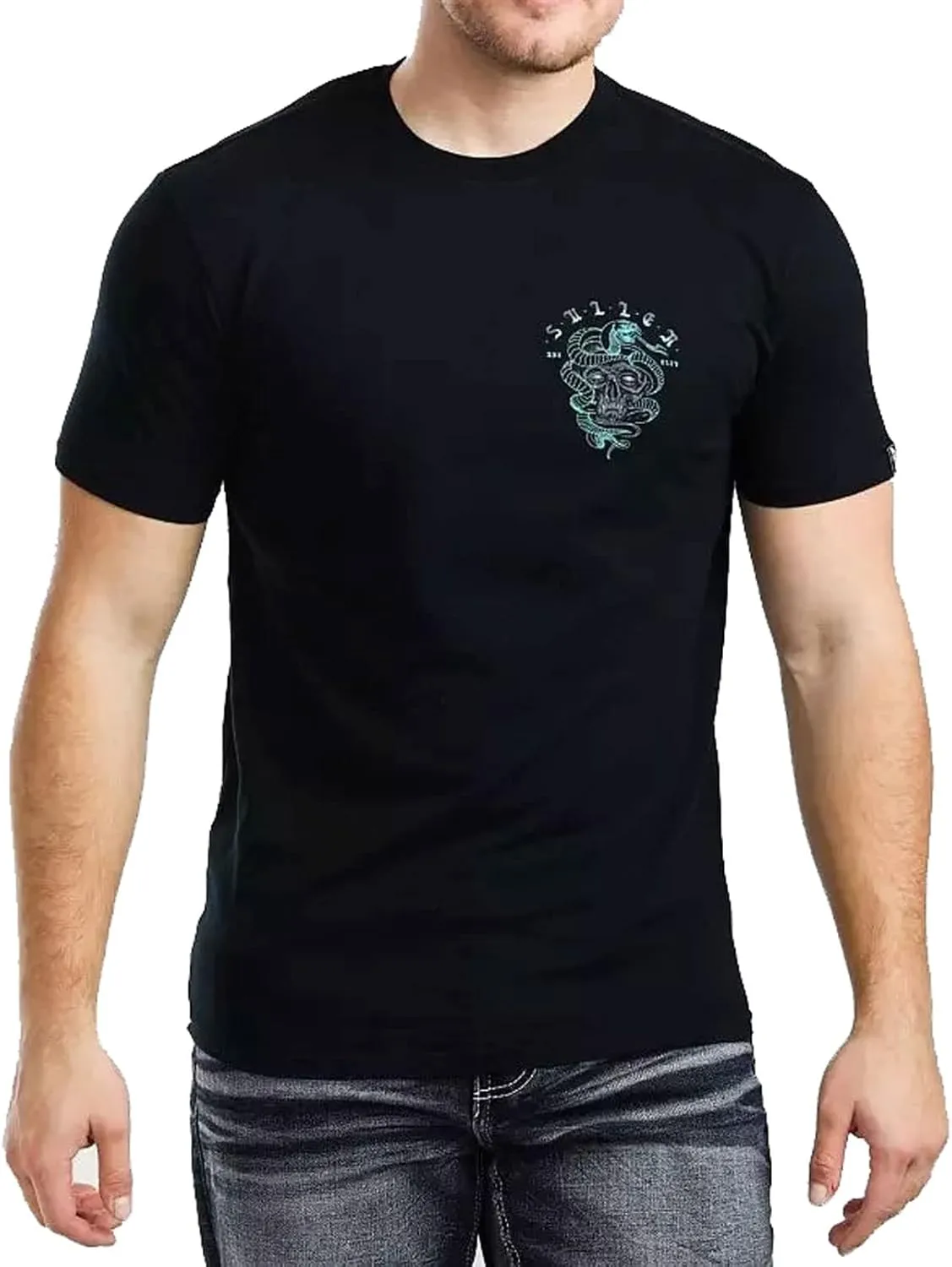 Sullen Men's Sulleween Series Neon Snake Premium Short Sleeve T Shirt