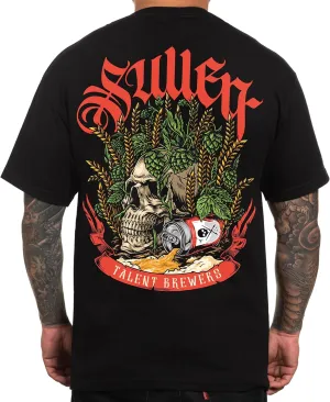 Sullen Men's Tee Barley Skull Tattoo Skull Lifestyle Graphic Standard Fit Short Sleeve T-Shirt for Men