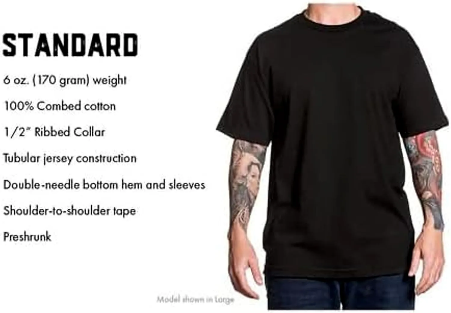 Sullen Men's Tee Barley Skull Tattoo Skull Lifestyle Graphic Standard Fit Short Sleeve T-Shirt for Men