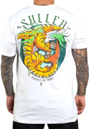 Sullen Men's Tiger Belly Shark Capsule Tattoo Lifestyle Graphic Premium Short Sleeve Tee