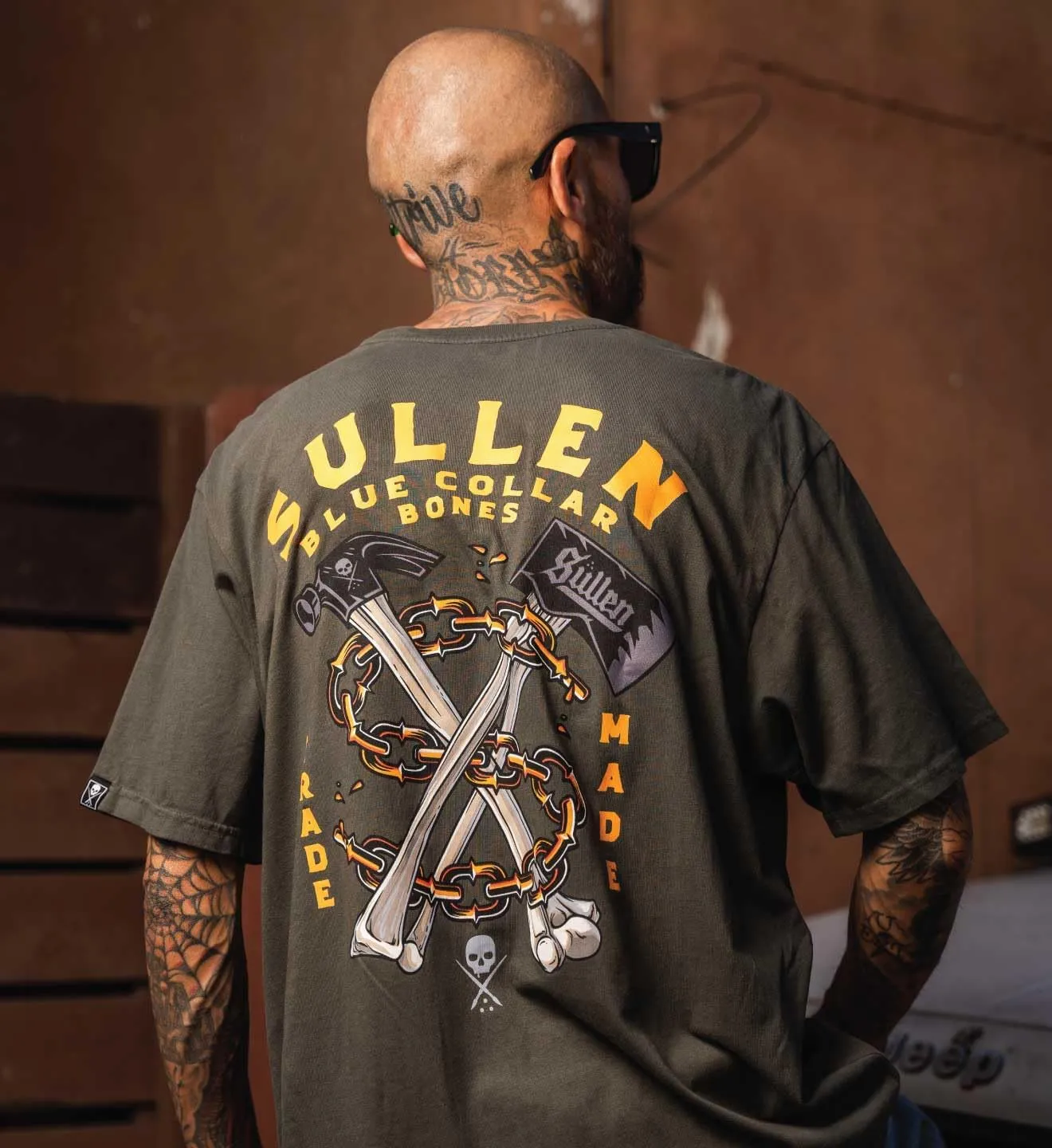 Sullen Men's Trade Made Tattoo Lifestyle Graphic Trademark Capsule Premium Short Sleeve Tee
