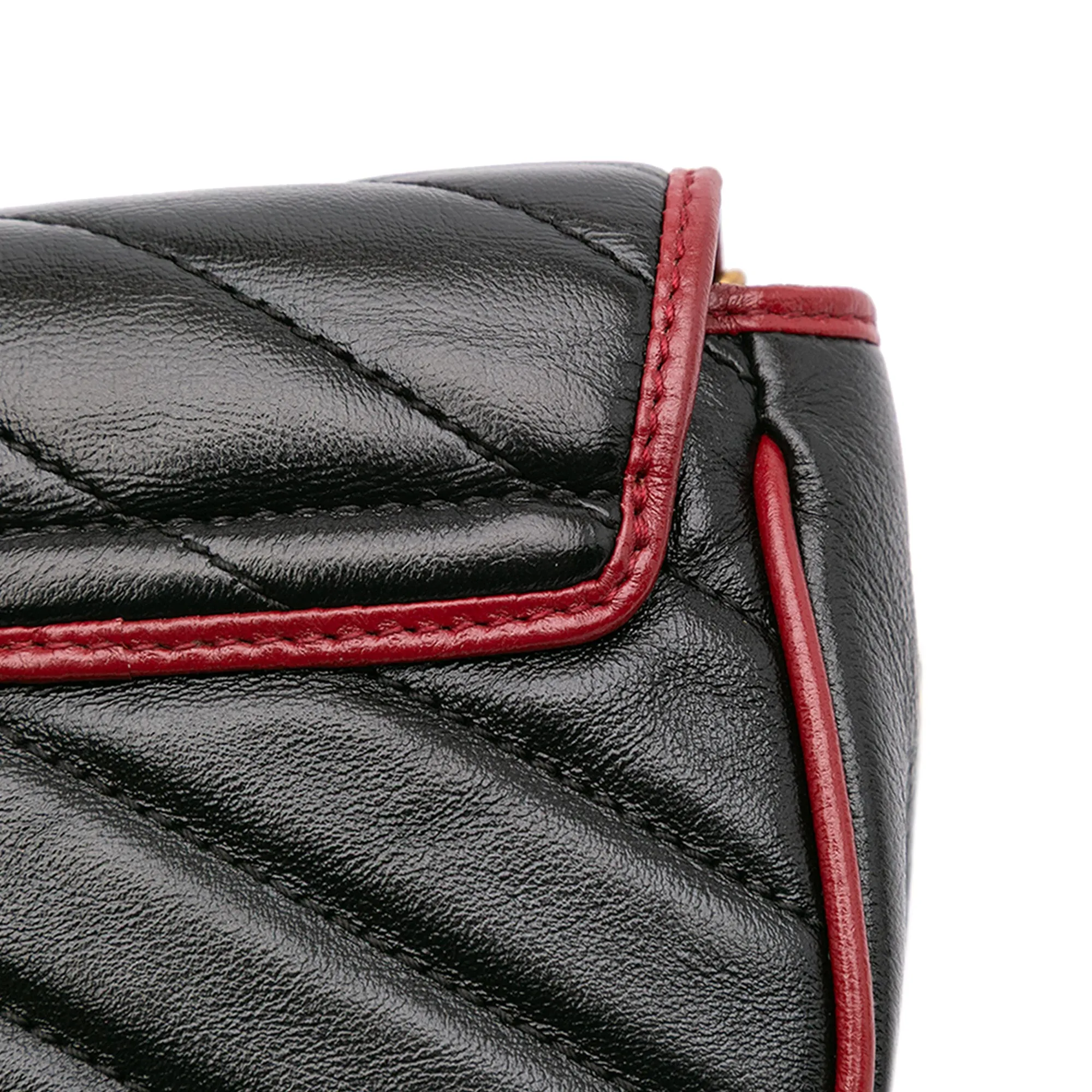 Super Mini GG Marmont Matelasse Leather Torchon Flap Crossbody
