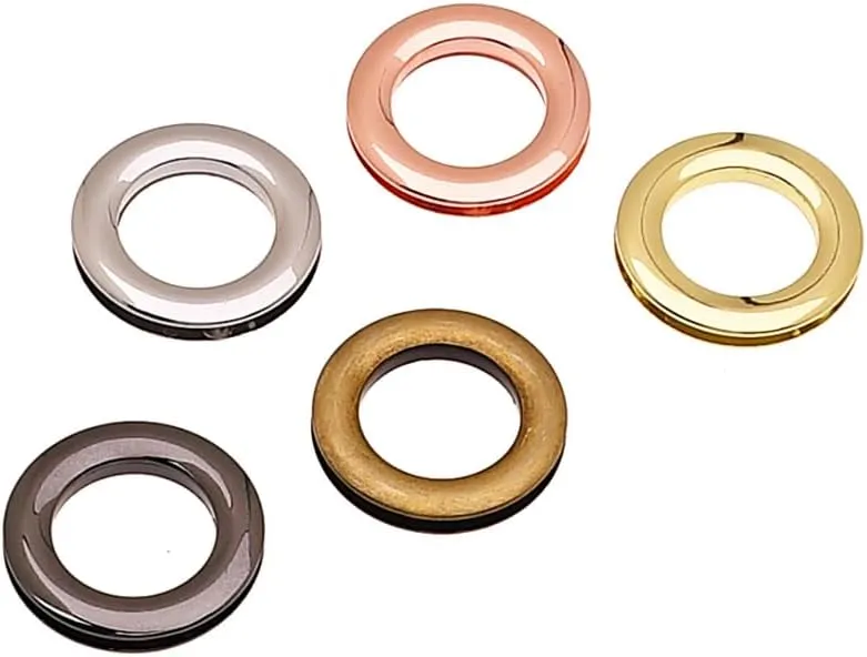SZSJINMOORE 4Pcs 1 Inch Metal Round Screw-in Eyelet Zinc Alloy Screw Together Grommets Bag Loop Strap Connector Rings Handbag Purse Accessories (Rose Gold)