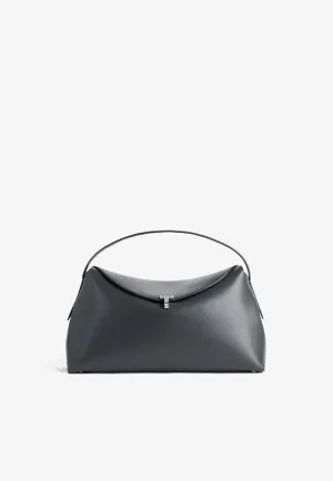 T-Lock Leather Top Handle Bag