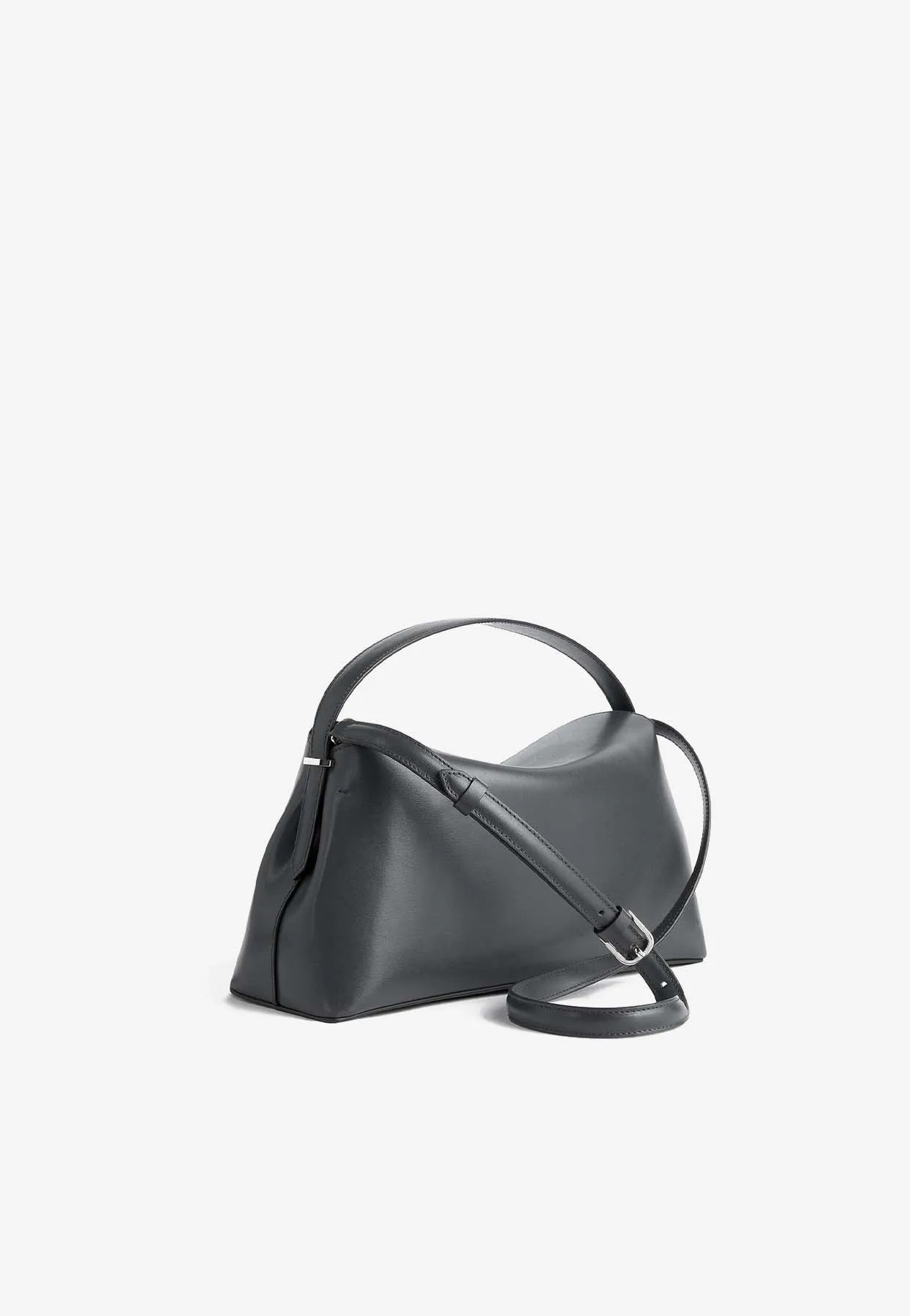 T-Lock Leather Top Handle Bag
