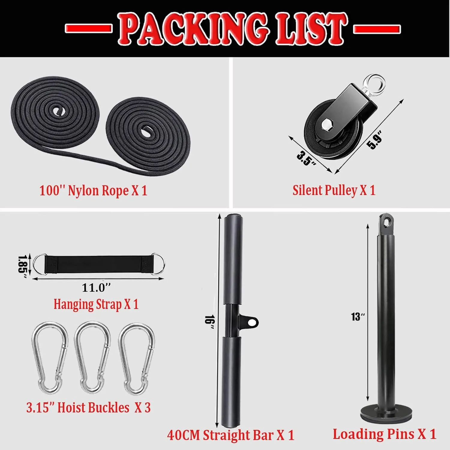 Taeku LAT Pulley System for Home Gym – Strength Training Fitness Equipment Cable Machine for Triceps, Biceps, Back & Shoulder Workouts