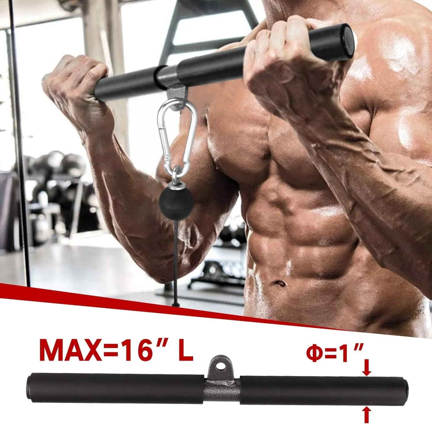 Taeku LAT Pulley System for Home Gym – Strength Training Fitness Equipment Cable Machine for Triceps, Biceps, Back & Shoulder Workouts