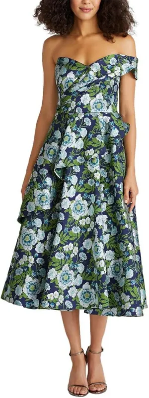 Tatum Peplum A-Line Midi Dress