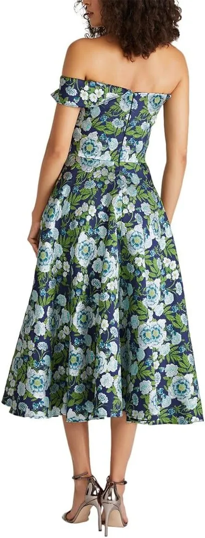 Tatum Peplum A-Line Midi Dress
