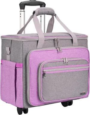 Teacher Bag Craft Bag with Detachable Dolly Multifunctional Rolling Bag Briefcase Wheeled Bag for Work,Teaching,Office,Craft Rolling Tote Bag