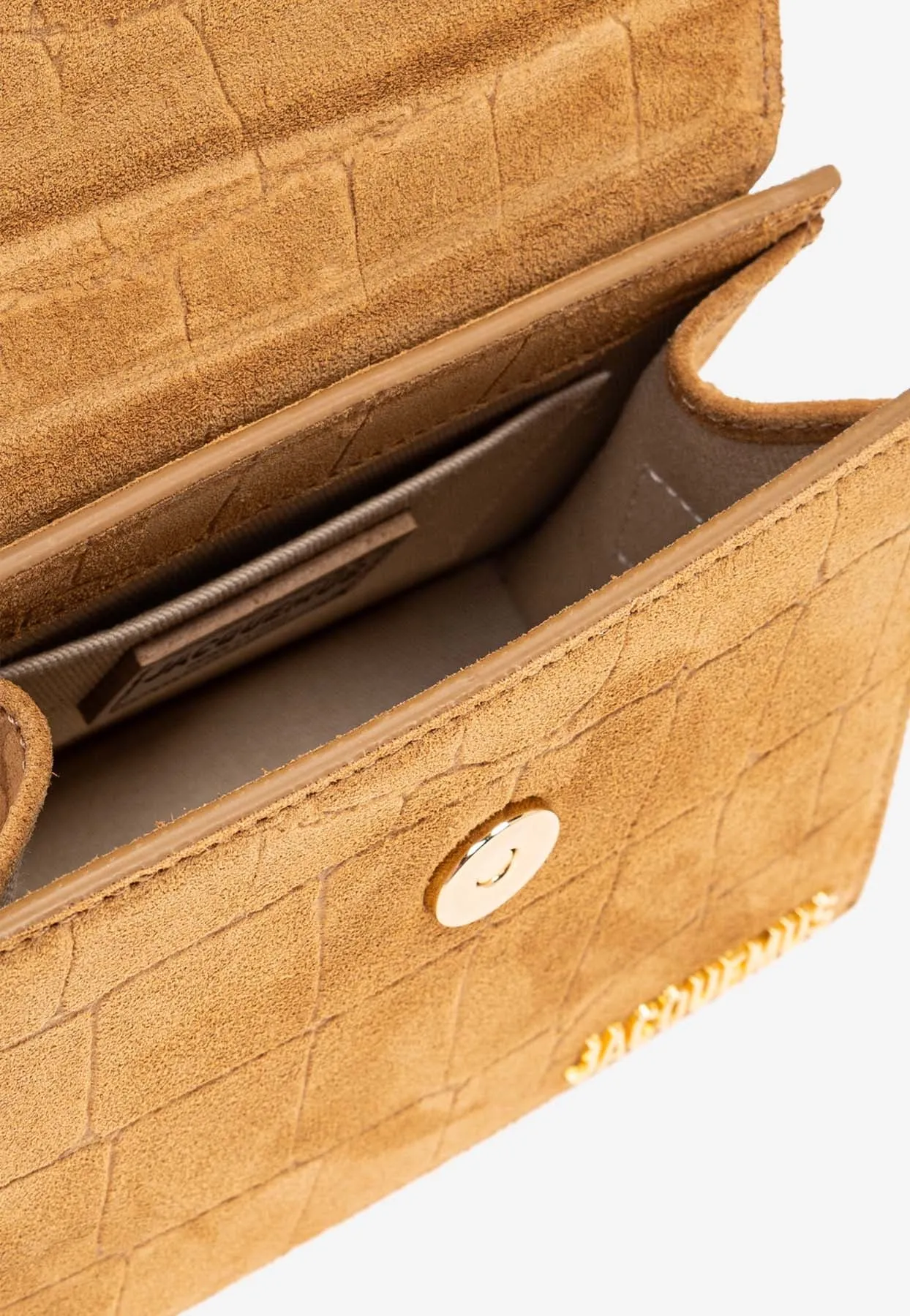 The Medium Chiquito Croc-Embossed Suede Top Handle Bag