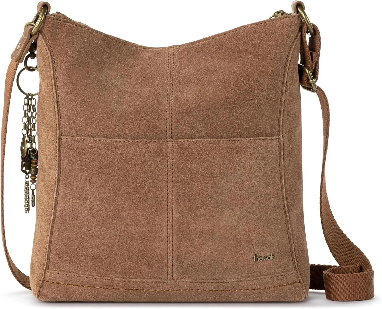 The Sak Lucia Leather Crossbody Purse - Premium Leather Women's Handbag for Everyday & Travel - Cross Body Bag With Zipper
