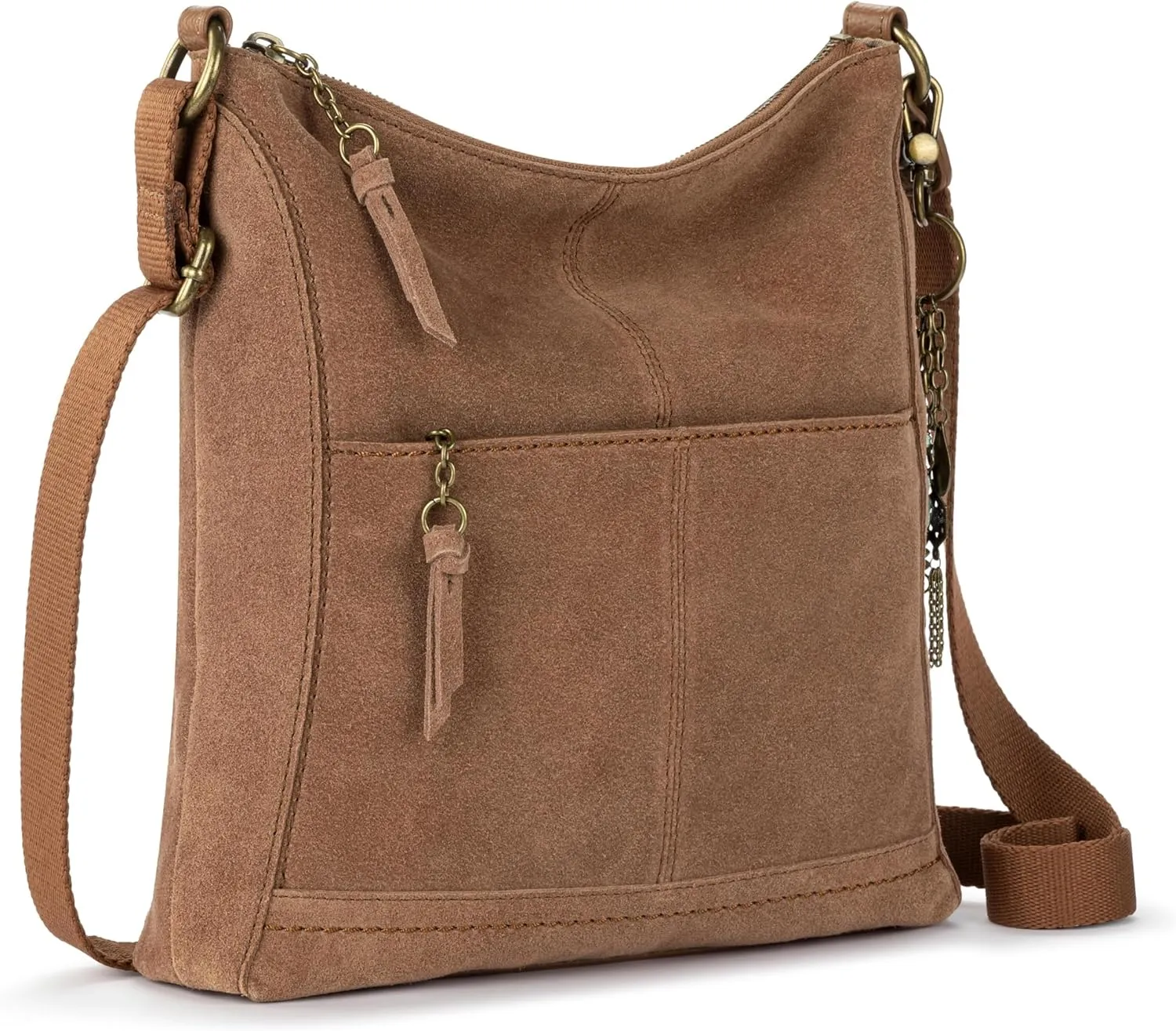 The Sak Lucia Leather Crossbody Purse - Premium Leather Women's Handbag for Everyday & Travel - Cross Body Bag With Zipper