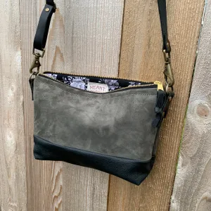 The Sutton Crossbody in Suede and Leather