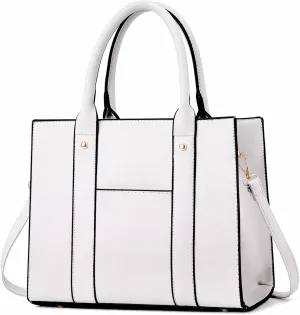 The Tote Bag Crossbody Purses for Women Shoulder Bag Handbags PU Leather Top Handle Bags with zipper