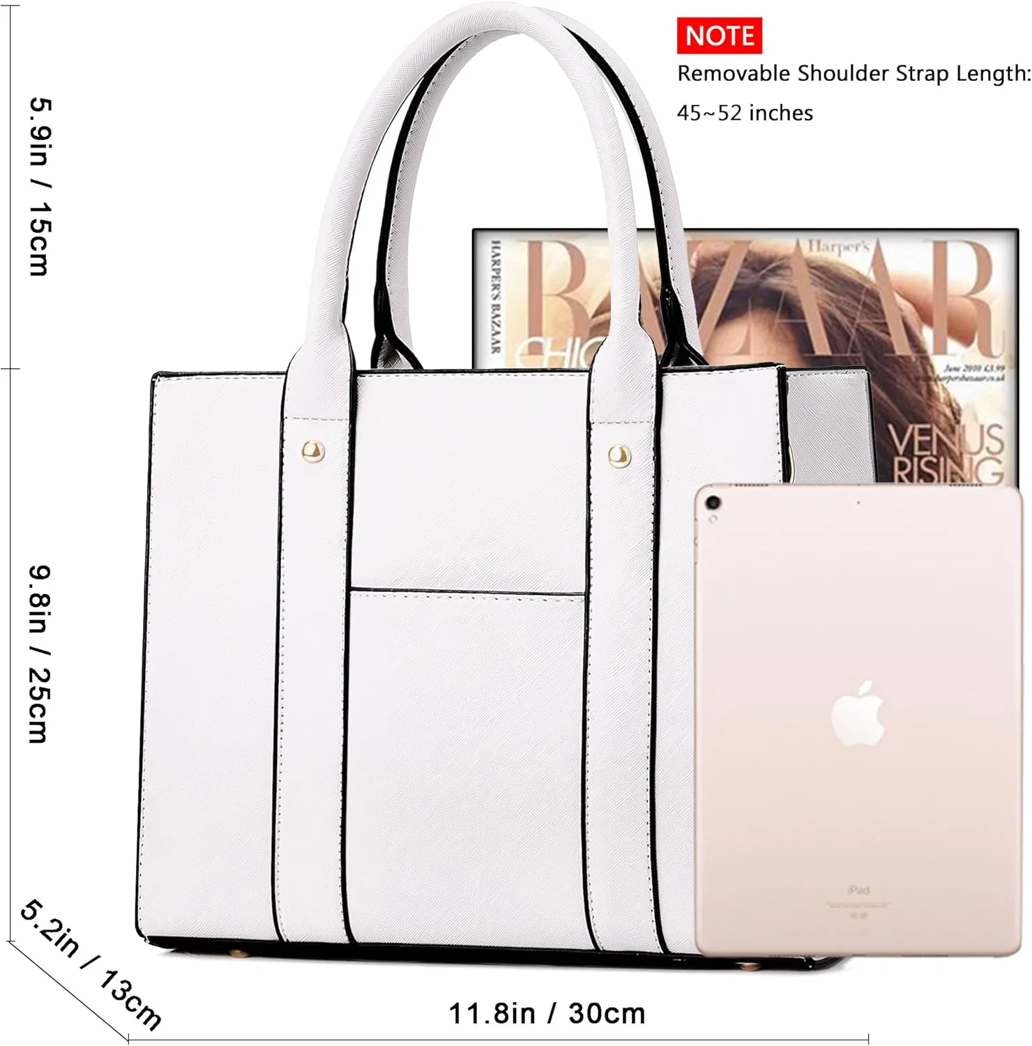 The Tote Bag Crossbody Purses for Women Shoulder Bag Handbags PU Leather Top Handle Bags with zipper