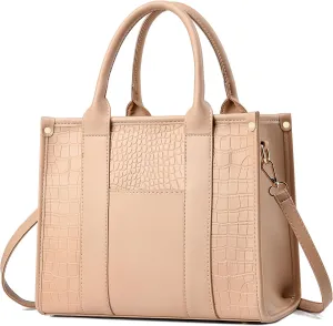 The Tote Bag Crossbody Purses for Women Shoulder Bag Handbags PU Leather Top Handle Bags with zipper