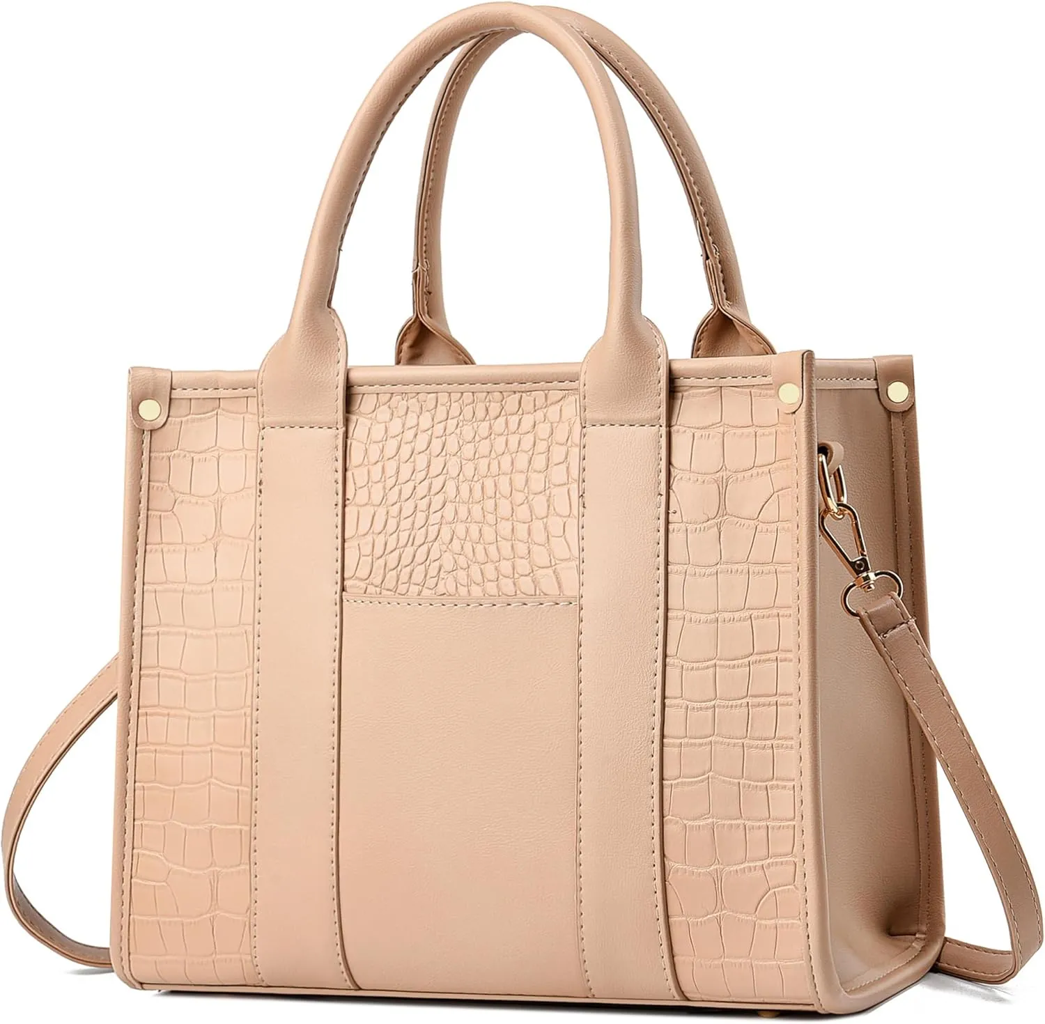 The Tote Bag Crossbody Purses for Women Shoulder Bag Handbags PU Leather Top Handle Bags with zipper