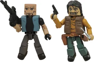 The Walking Dead Minimates: Series 4 The Governor and Bruce Action Figure 2-Pack