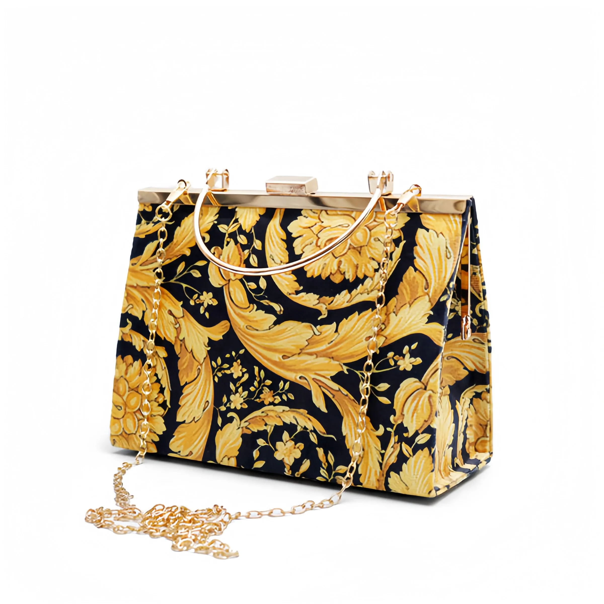 Titan Classic Ethnic velvet Style Top Handle Bag