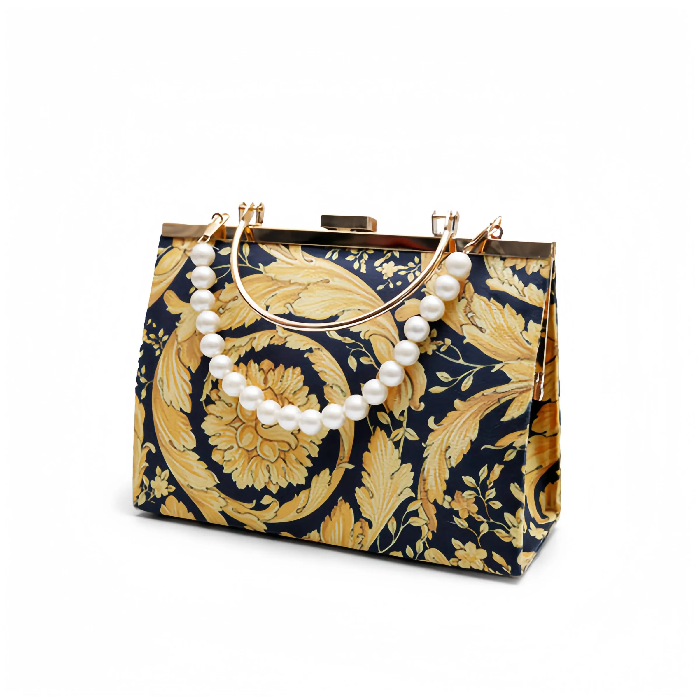 Titan Classic Ethnic velvet Style Top Handle Bag