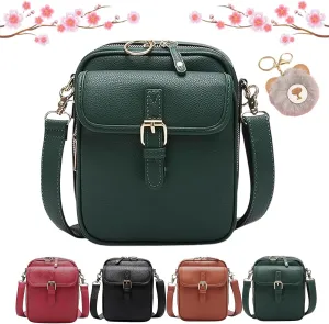 Tojoyride Crossbody Bag, Urvashi Crossbody Bag, Vintage Anti Theft Leather Shoulder Bag with 10 Card Slots