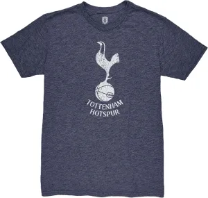 Tottenham Hotspur Mono Badge Premium Vintage Triblend Slub T-Shirt - Navy