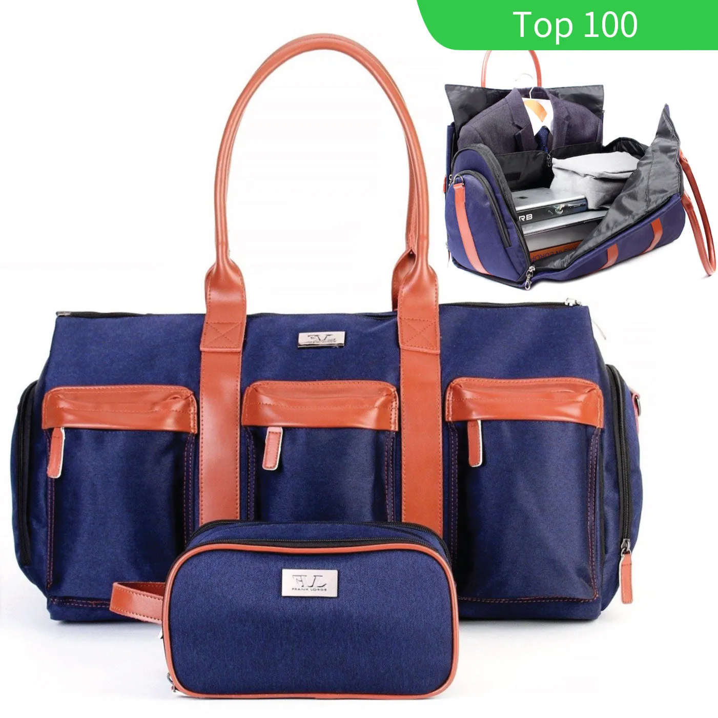 Travel Bags Waterproof Men's Leather Bags Hand Luggage Men Weekend Bag