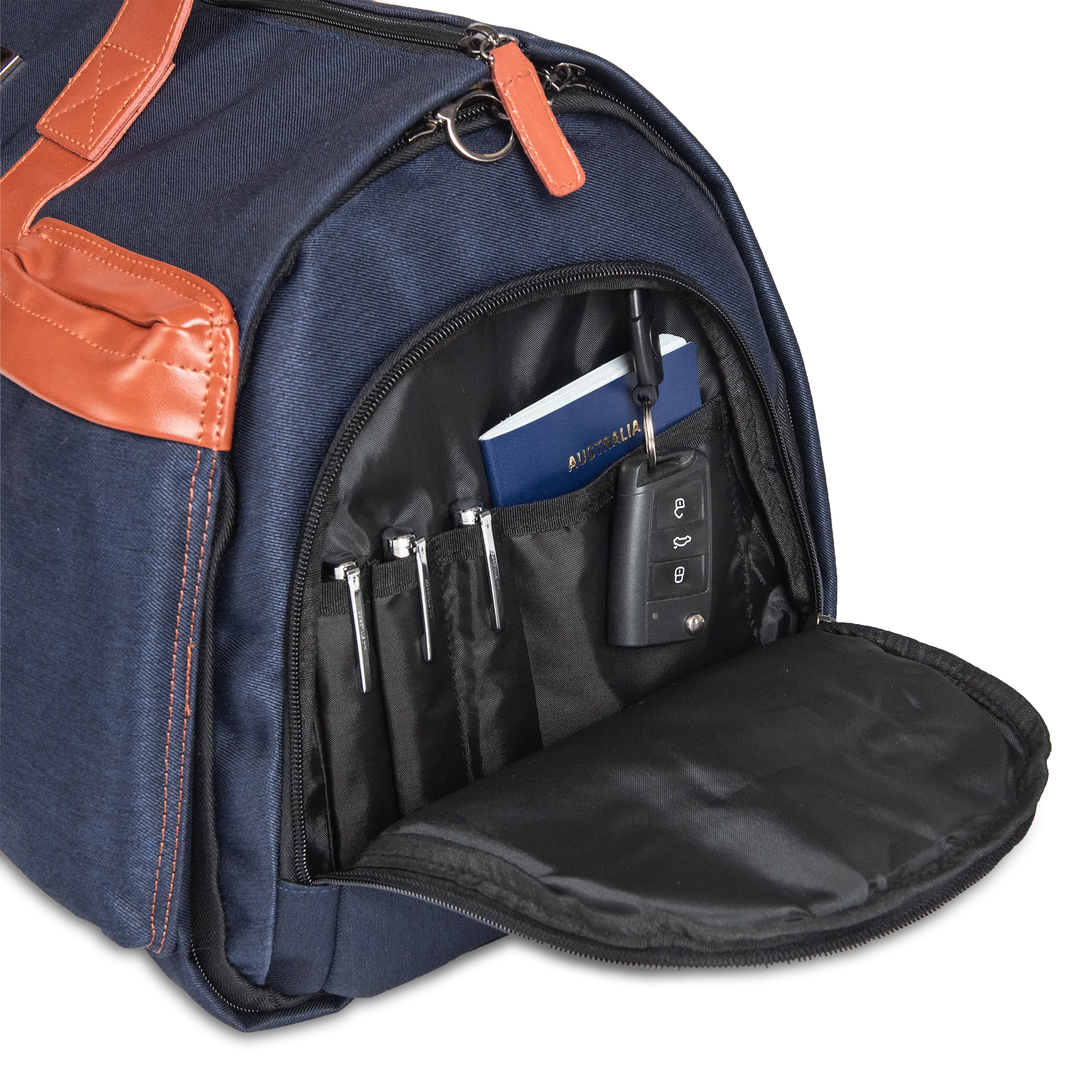 Travel Bags Waterproof Men's Leather Bags Hand Luggage Men Weekend Bag
