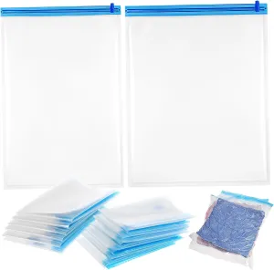 Travel Storage 12 Pack Compression Bags Vacuum Seal Bags for Travel Space Saver Storage