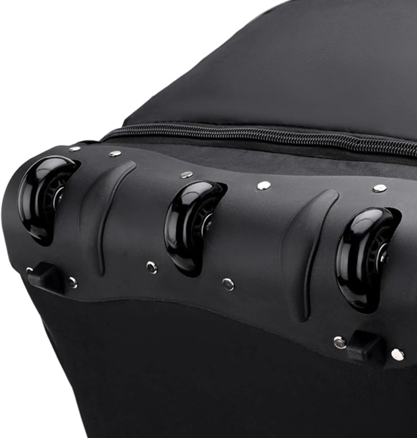 Travel Trolley Duffel Bag with Wheels for Men And Women, Black, S