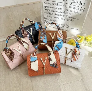 Trendy Women's Single Diamond Plaid Embossed Crossbody Bags
