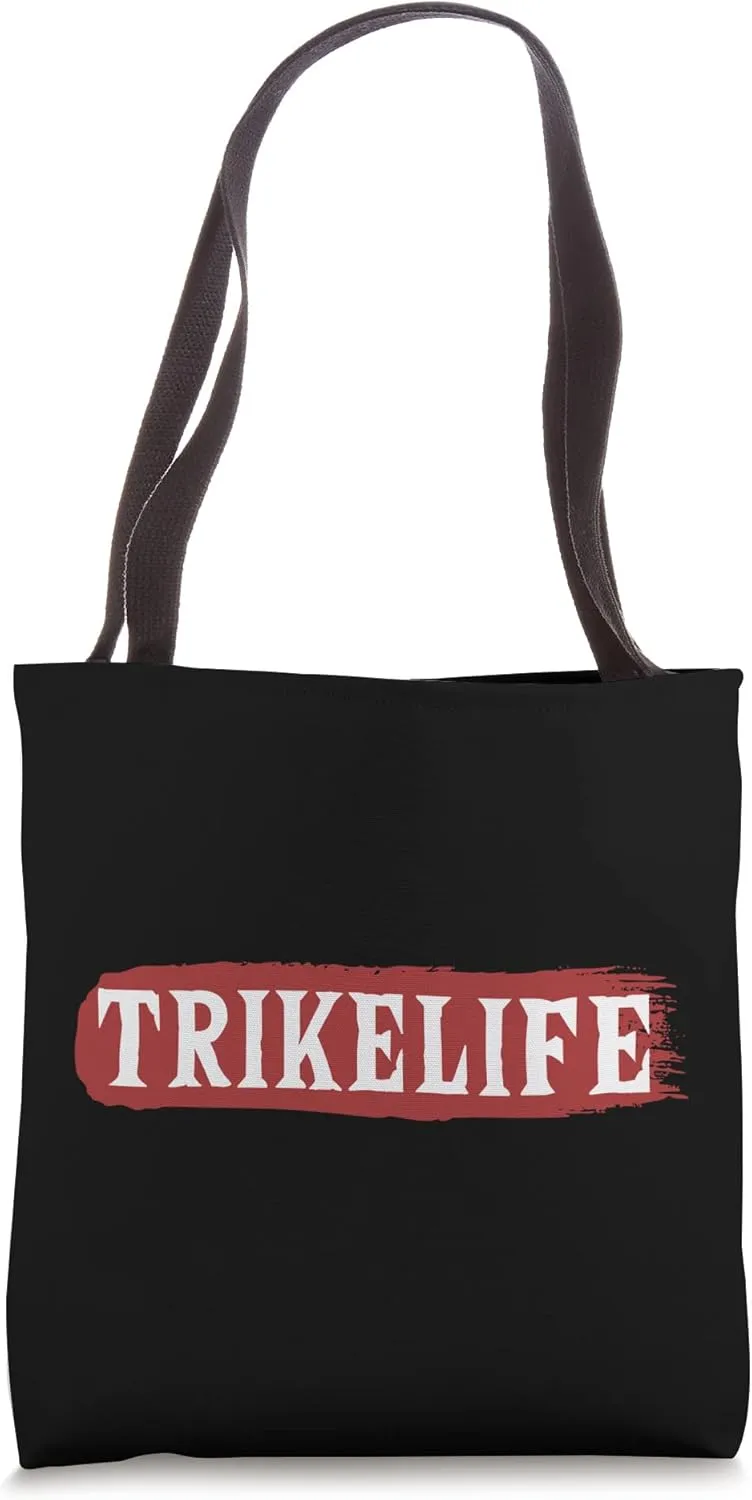Trikelife Three-Wheeled Motorcycle Motorbike Triker Trike Tote Bag