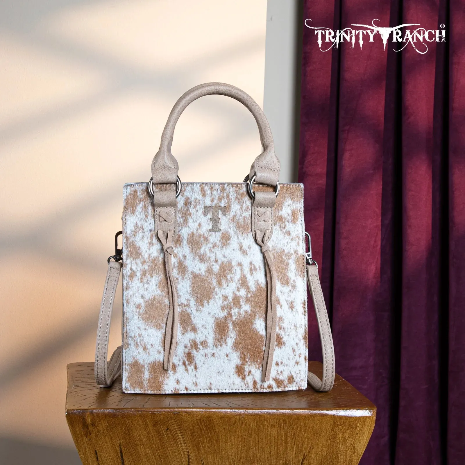 Trinity Ranch Hair On Cowhide Top Handle Tote/Crossbody