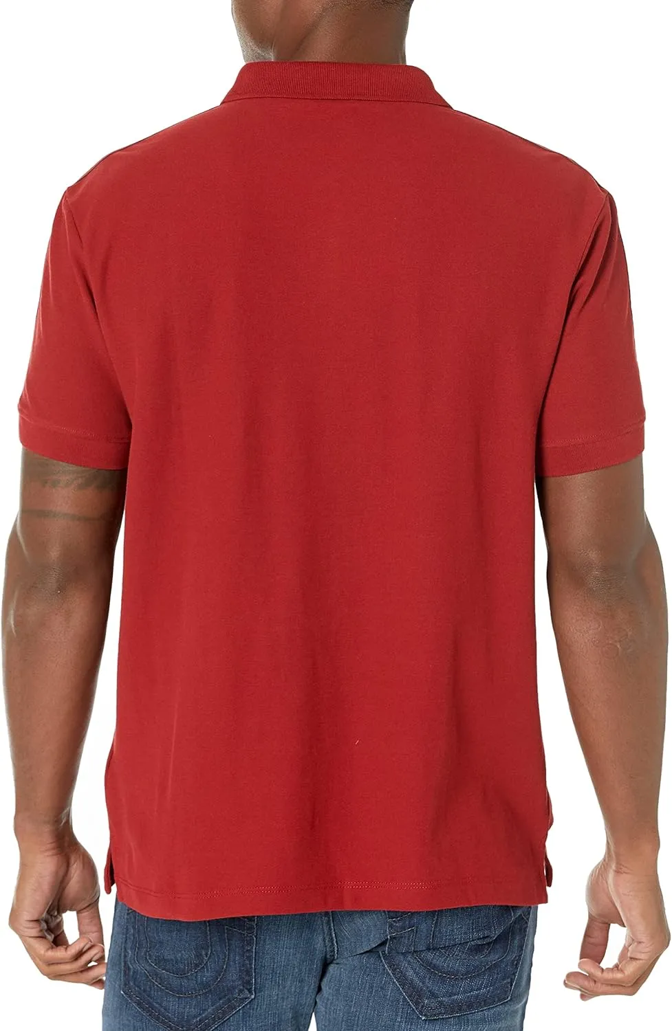 True Religion Men's Damask Short Sleeve Polo