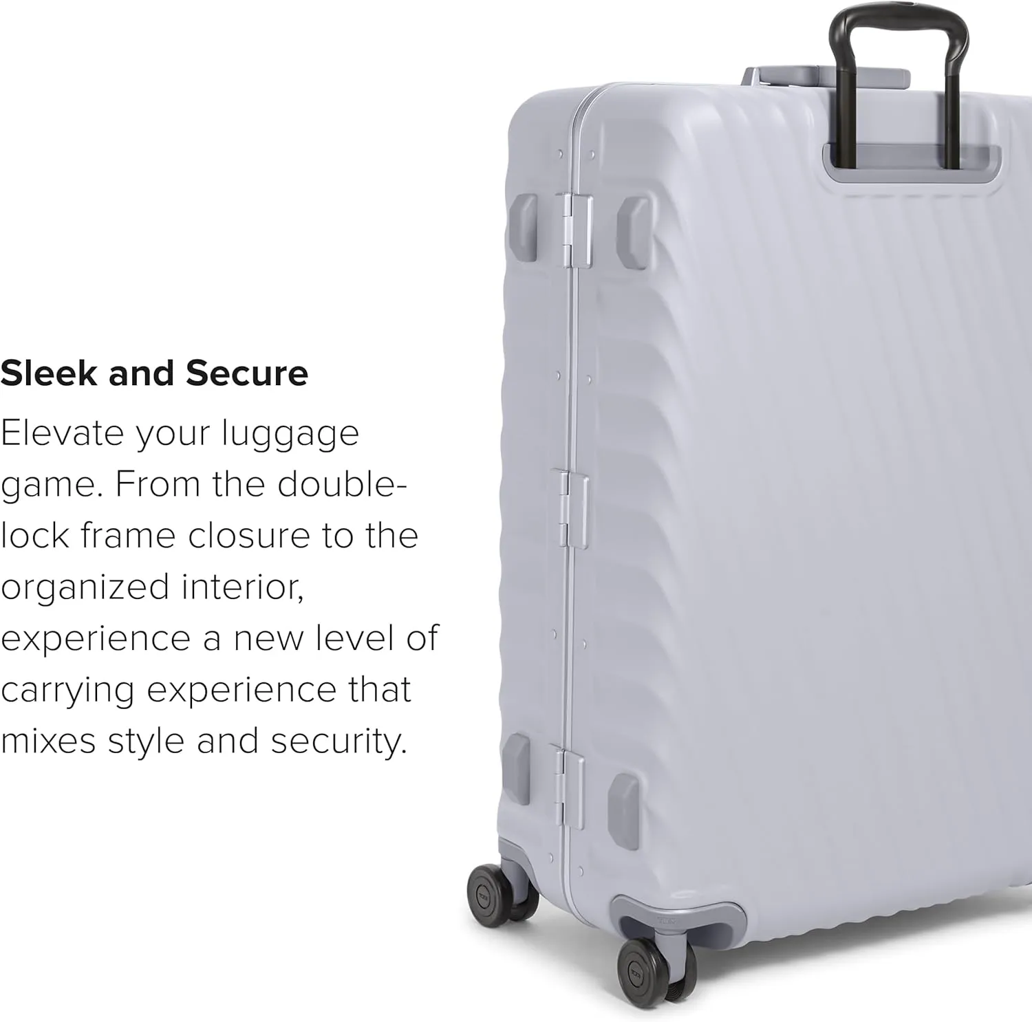 TUMI 19 Degree Frame Extended Trip 4 Wheel Packing Case - Lightweight Suitcase - Hard Shell Luggage - 30.0" X 20.5" X 11.0" - Pearl Grey Texture