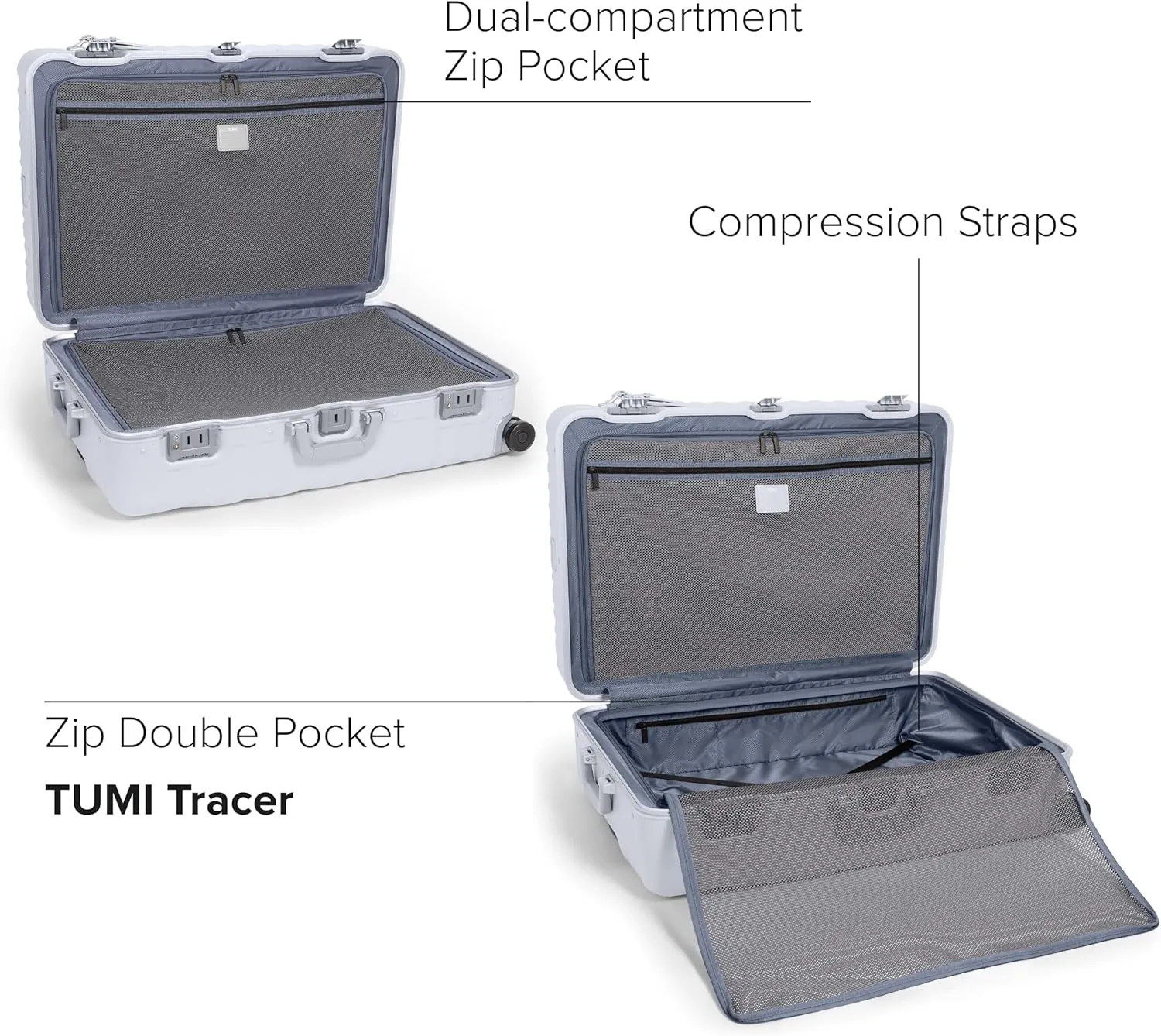TUMI 19 Degree Frame Extended Trip 4 Wheel Packing Case - Lightweight Suitcase - Hard Shell Luggage - 30.0" X 20.5" X 11.0" - Pearl Grey Texture