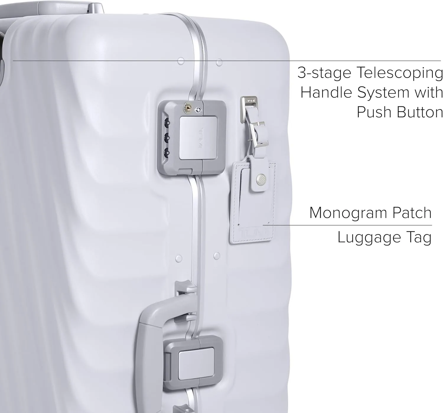 TUMI 19 Degree Frame Extended Trip 4 Wheel Packing Case - Lightweight Suitcase - Hard Shell Luggage - 30.0" X 20.5" X 11.0" - Pearl Grey Texture
