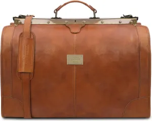 Tuscany Leather - Madrid - Gladstone Leather Bag - Large size - TL1022 (NATURAL)