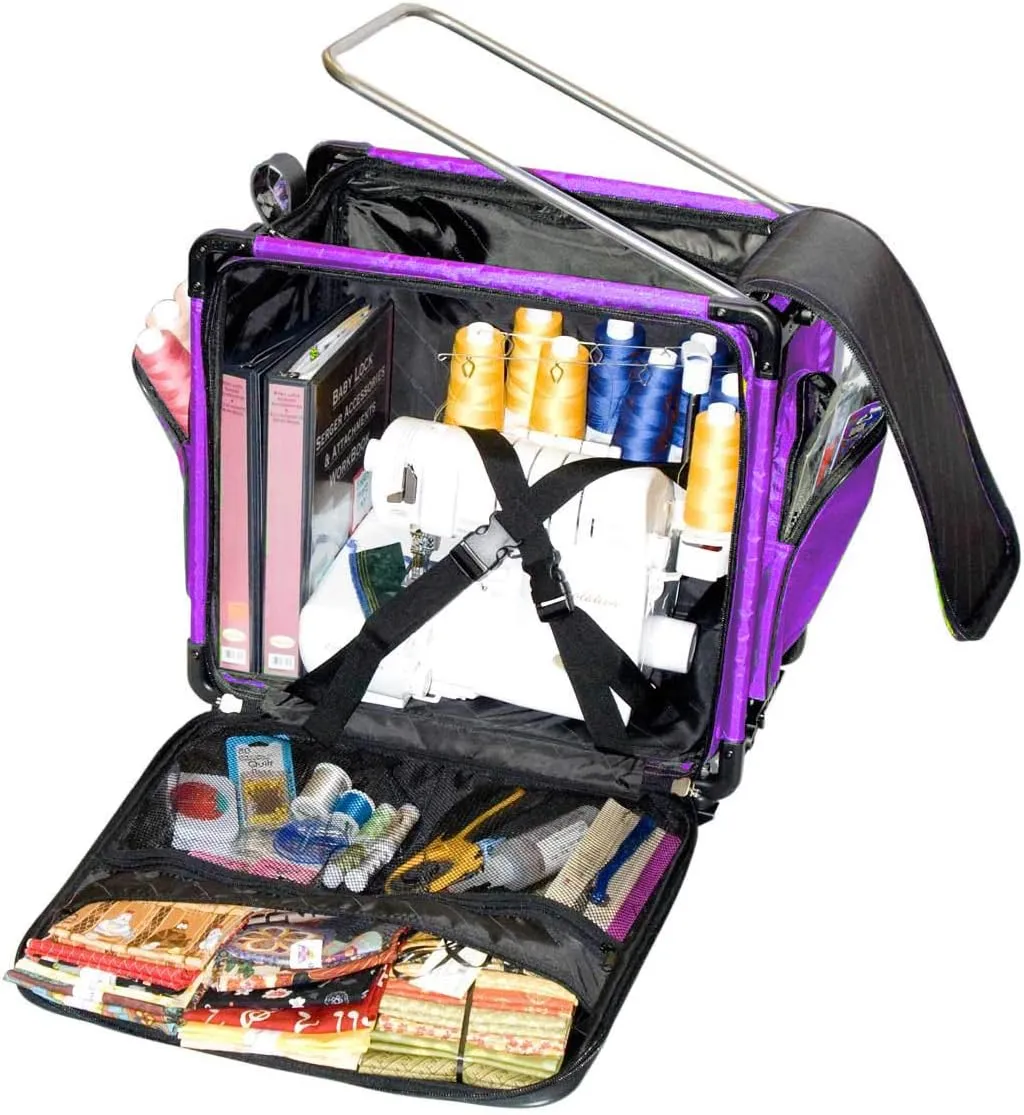 Tutto Serger Tote on Wheels (Purple, 20")