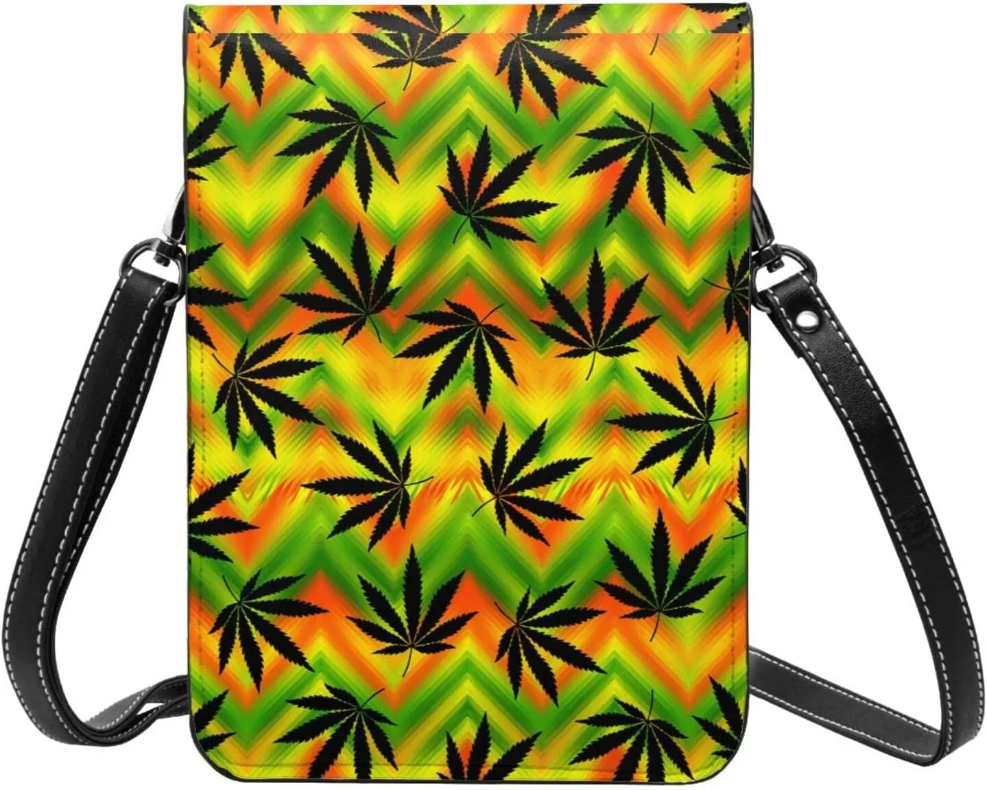 Ukraine Flag Sunflower Leather Crossbody Cell Phone Purse Small Wallet Bags Adjustable Phone Bag for Women