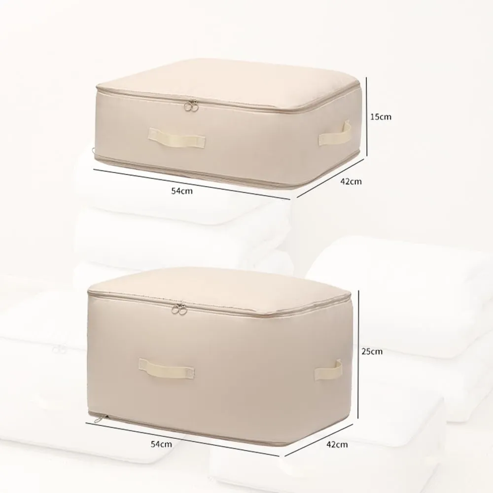 Ultra Space Saving Self Compression Organizer, 2025 New Space Saver Quilt Compression Storage Bag, Portable Space Saver Storage Packing Bags for Comforters, Blankets, Bedding (Grey, L - 54*42*30 cm)