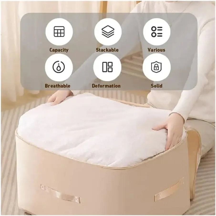 Ultra Space Saving Self Compression Organizer Compression Duvet Storage Bag Large Capacity Closet Cabinet Organizer StoragePouch(Oversize grey,1PCS)