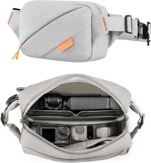 Universal type digital storage crossbody bag for DJI Pocket 1/2/3/ DJI ACTION2/3/4/5Pro/DJI OM series and All kinds of electronic accessories etc.Large Capacity Travel Cord Organizer