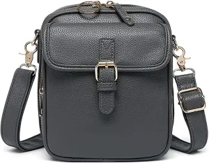 Urvashi Crossbody Anti Theft Leather Bag, Tojoyride Crossbody Leather Bag, Multi-Slot Multifunctional Large Capacity Bags