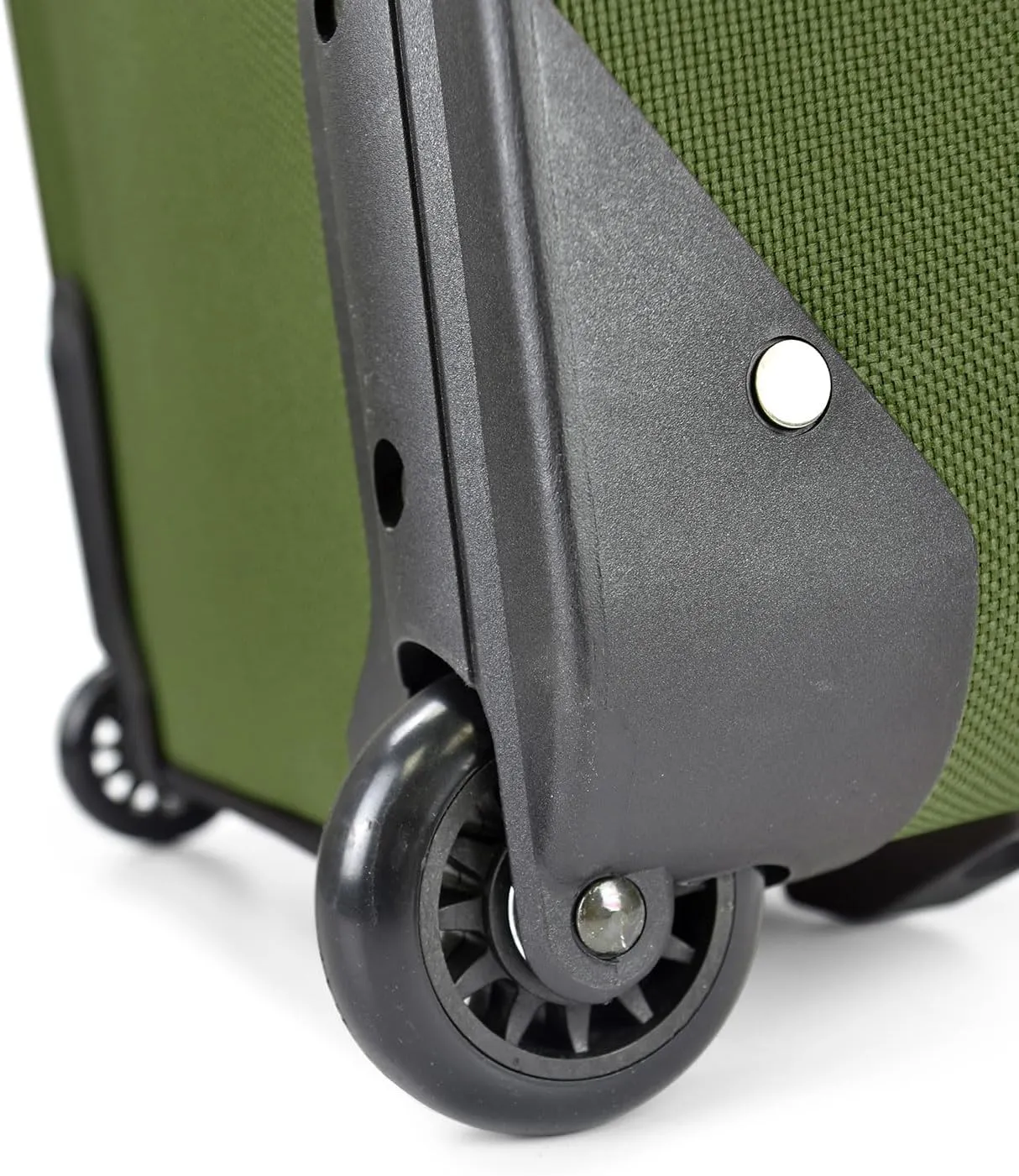 U.S. Traveler Lightweight Rolling 20" Carry On Luggage Softside Suitcase, Green, 2 Wheel-1 Piece